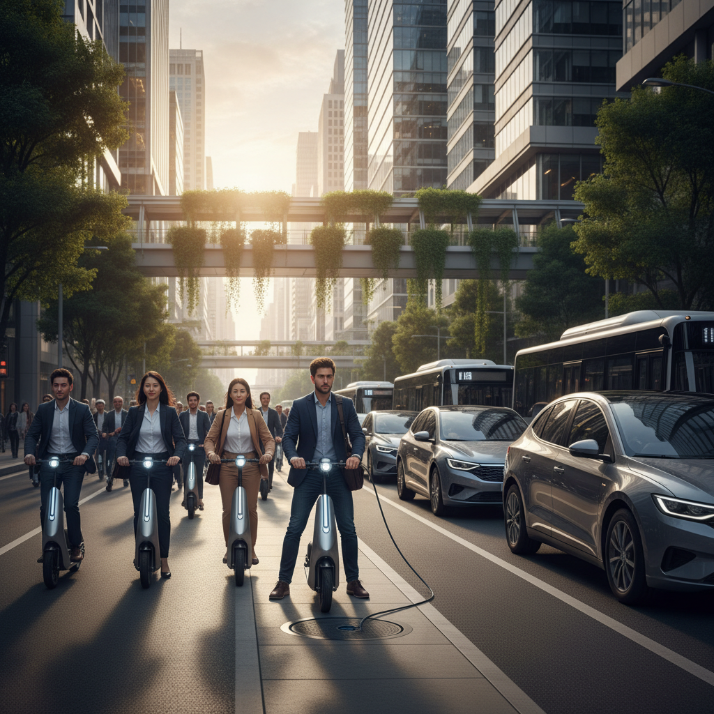 เทรนด์ EV โลก 2026: สกู๊ตเตอร์ไฟฟ้าครองใจวัยทำงาน - global-ev-scooter-trend-2026
