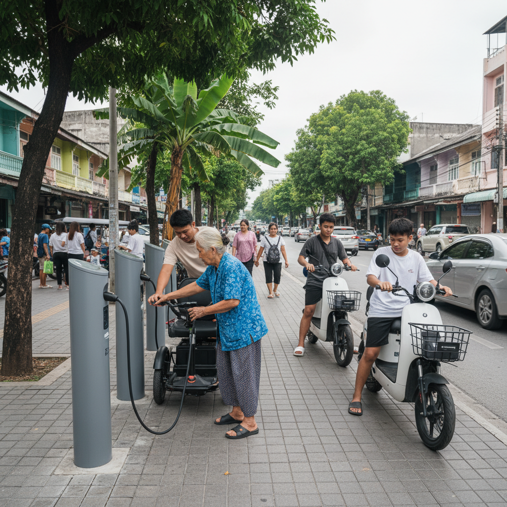 นโยบาย EV 2026: รัฐเตรียมขยายสถานีชาร์จ E-Bike ทั่วประเทศ - gov-ev-charging-station-2026