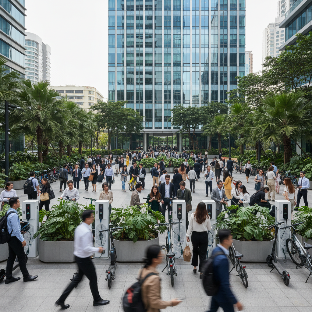 เทรนด์ EV 2026! ออฟฟิศแห่ทำจุดชาร์จ E-Bike เอาใจวัยทำงาน - office-ebike-charging-trend-2026