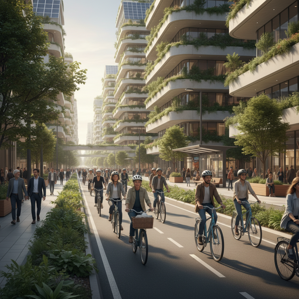อนาคตเมืองอัจฉริยะ 2026: เล็งผุดเลนพิเศษรับ E-Bike - smart-city-ebike-lane-2026
