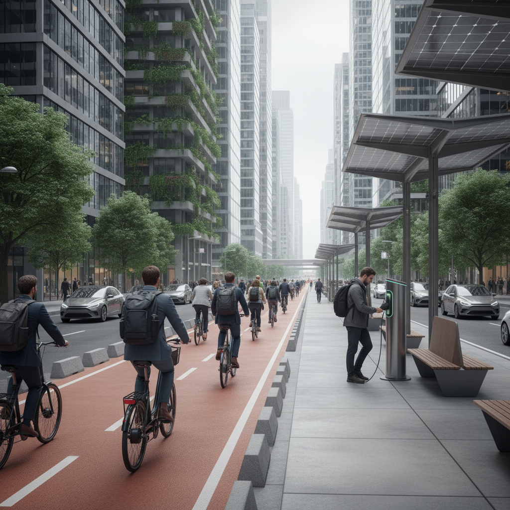 นโยบายเมืองอัจฉริยะ 2026: เตรียมผุดเลนพิเศษหนุนใช้ E-Bike - smart-city-ebike-lane-2026