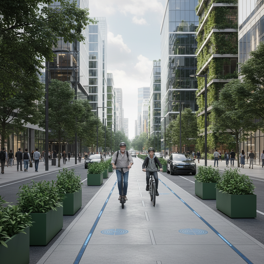 เทรนด์เมืองล้ำยุค 2026! เลน E-Bike อัจฉริยะลดอุบัติเหตุ - smart-city-ebike-lane-trend