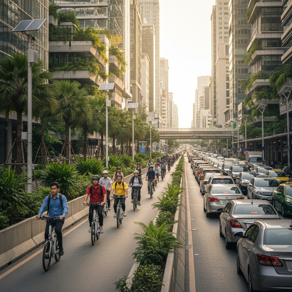 เทรนด์ EV 2026: จับตานโยบายขยายเลน E-Bike รับสมาร์ทซิตี้ - smart-city-ebike-lane-trend