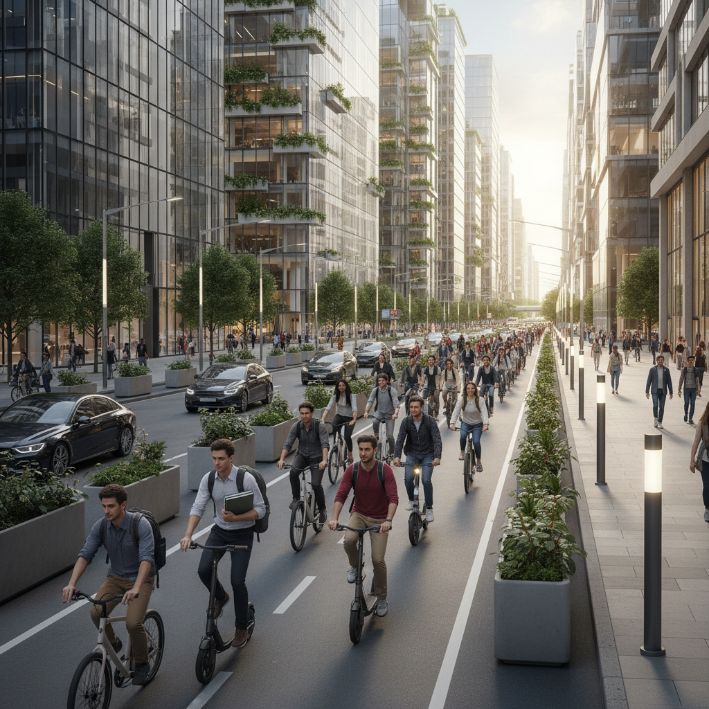 เทรนด์สัญจร 2026: สมาร์ทซิตี้เตรียมผุดเลนพิเศษ E-Bike - smart-city-ebike-lane-trend