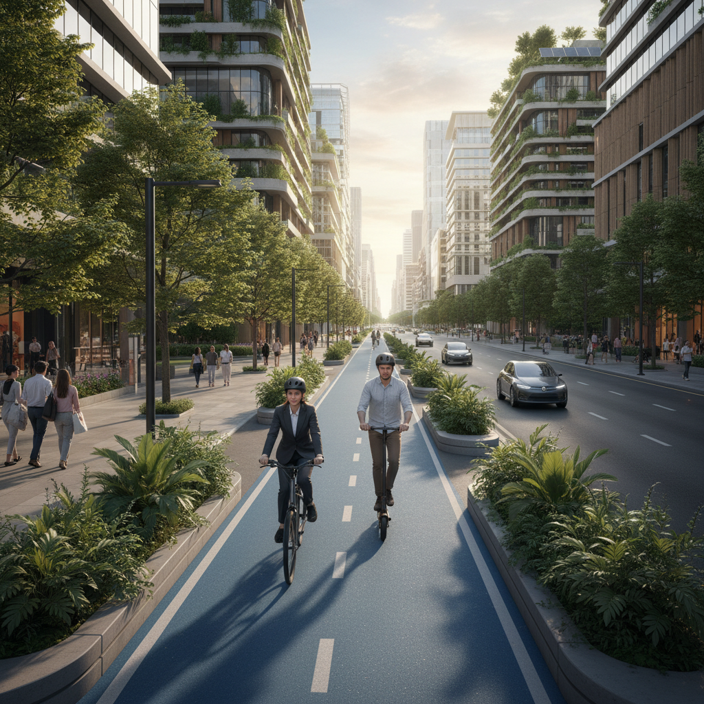 เทรนด์ Smart City 2026! ดัน E-Bike มีเลนพิเศษขับขี่ปลอดภัย - smart-city-ebike-lane-trend