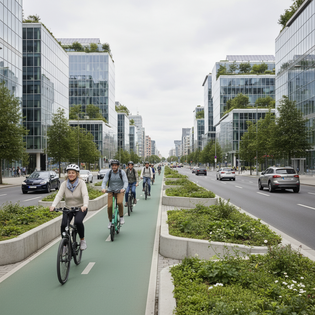 เทรนด์เมืองใหม่ 2026: ผุดเลนพิเศษหนุนใช้ E-Bike ปลอดภัย - smart-city-ebike-lane-trend