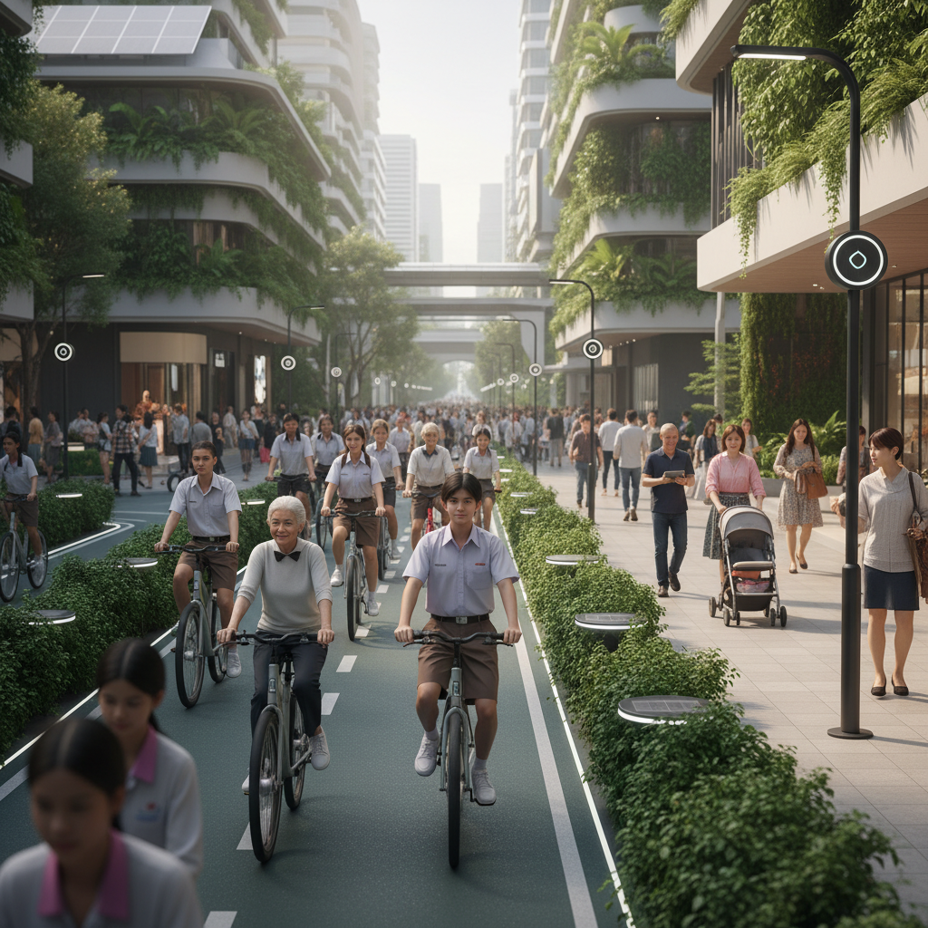 นโยบาย 2026: ดันเมืองไทยสู่ Smart City ด้วย E-Bike - smart-city-ebike-policy-2026
