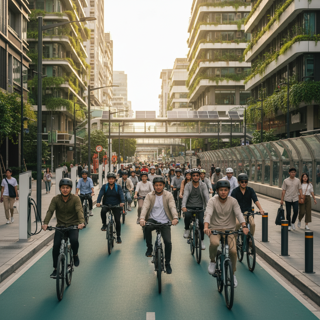 เทรนด์ Smart City 2026! เลนพิเศษ E-Bike ขับขี่ปลอดภัย - smart-city-ebike-trend-2026