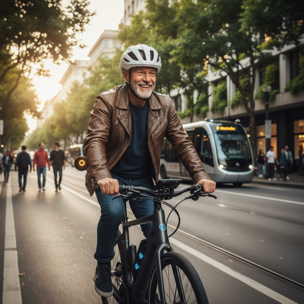 เทรนด์ EV 2026: นวัตกรรม E-Bike แจ้งเตือนจุดบอด ปลอดภัยสุด - smart-ebike-safety-trend-2026