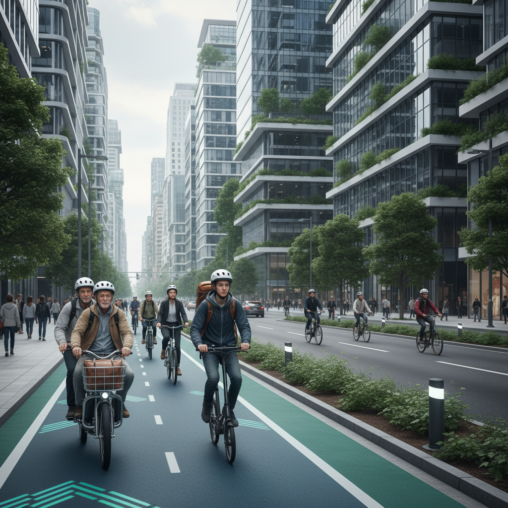 เทรนด์ 2026: เลน EV อัจฉริยะ ขับ E-Bike ปลอดภัยทุกวัย - smart-ev-lane-ebike-trend