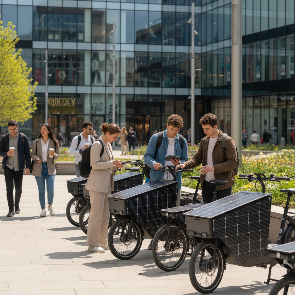 นวัตกรรม EV 2026: เทรนด์ E-Bike ชาร์จโซลาร์เซลล์มาแรง - solar-charging-ebike-ev-trend
