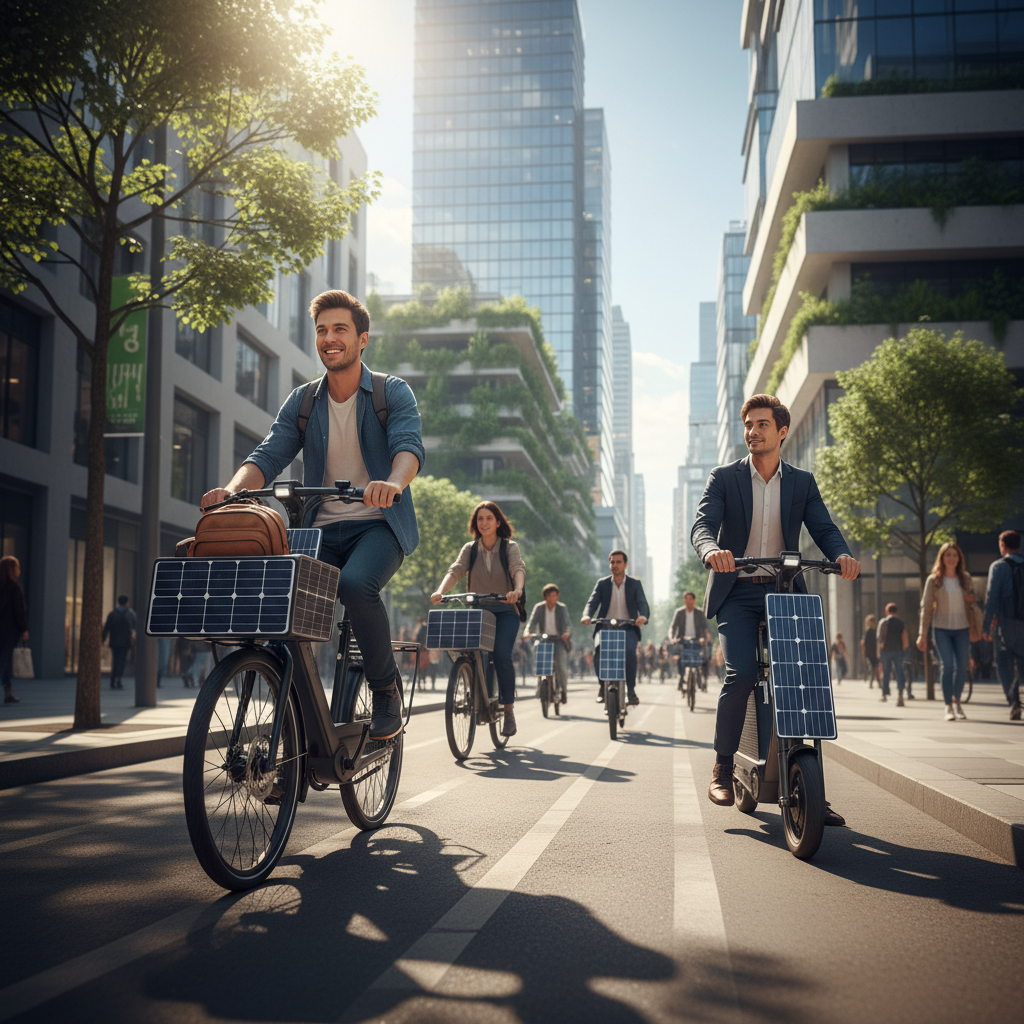 เจาะเทรนด์โลก 2026! ชาร์จ E-Bike ด้วยพลังงานแสงอาทิตย์ - solar-charging-ebike-future-trend