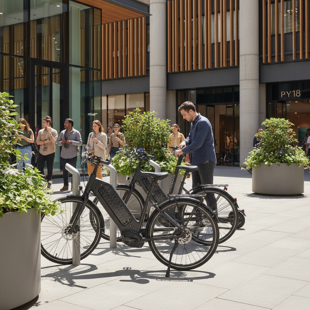 เทรนด์ EV 2026: E-Bike พลังงานแสงอาทิตย์ ชาร์จไฟอัตโนมัติ - solar-charging-ebike-trend-2026