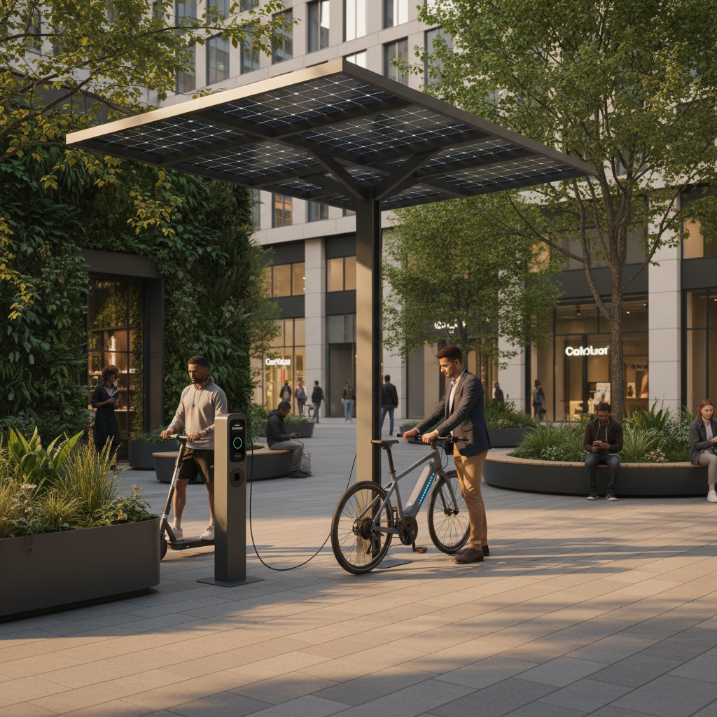 เทรนด์ EV 2026: นวัตกรรมชาร์จไฟ E-Bike ด้วยโซลาร์เซลล์ - solar-charging-ebike-trend-2026