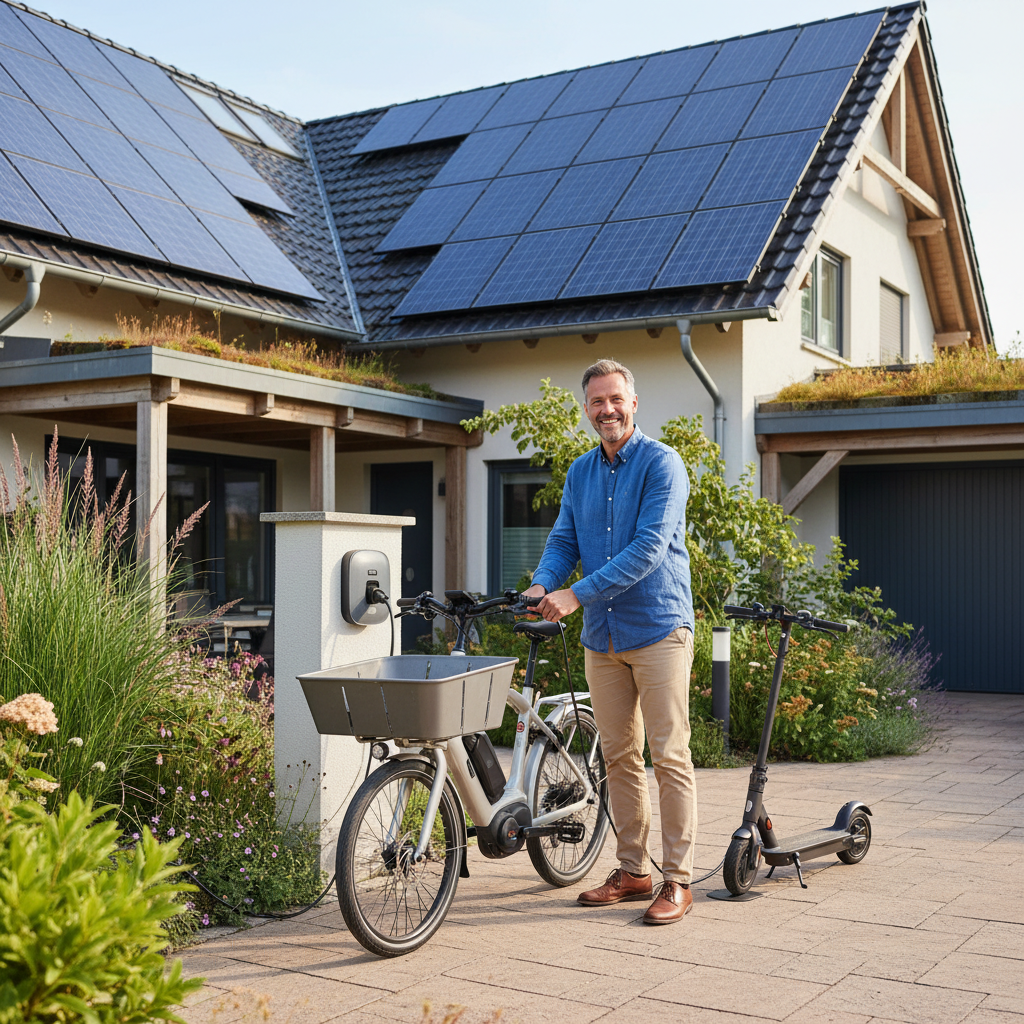 อนาคต EV! เทรนด์ชาร์จ E-Bike ด้วยโซลาร์เซลล์ ลดค่าไฟสุดคุ้ม - solar-charging-ebike-trend-2026