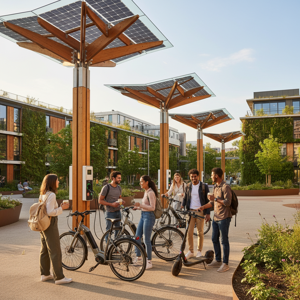 เทรนด์พลังงาน 2026: ชาร์จ E-Bike ด้วยโซลาร์เซลล์ - solar-charging-ebike-trend