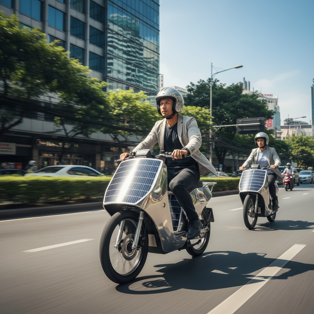 ล้ำจัด! เทรนด์ E-Bike พลังงานแสงอาทิตย์ ชาร์จเองขณะวิ่ง - solar-charging-ebike-trend-ev