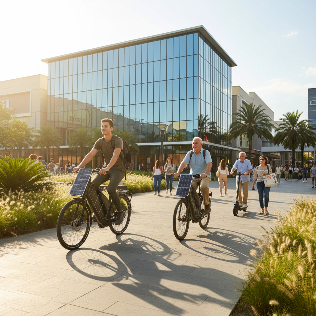เทรนด์ 2026: E-Bike พลังงานโซลาร์เซลล์ ชาร์จไฟเองขณะขับขี่ - solar-ebike-ev-future-trend