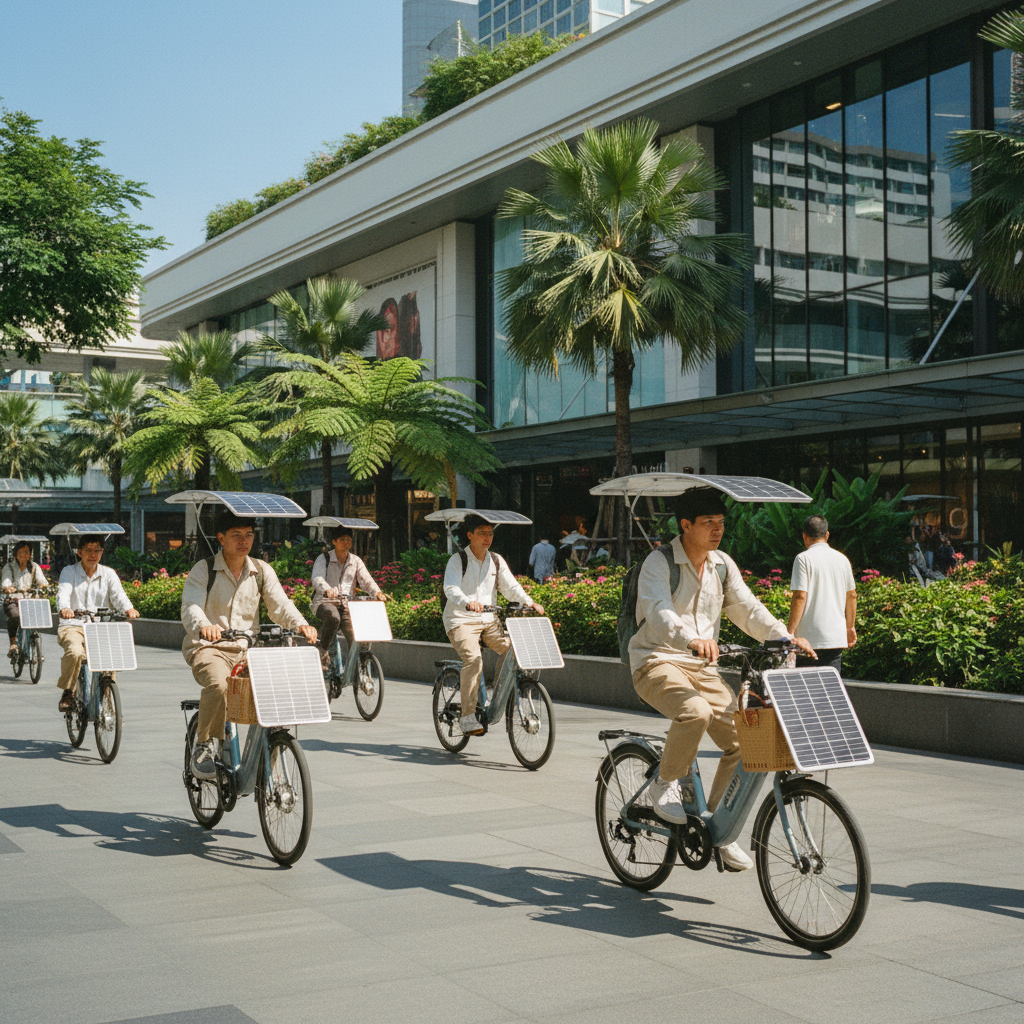 เทรนด์ EV 2026: ลุ้น E-Bike พลังงานแสงอาทิตย์ ชาร์จไฟฟรี - solar-energy-ebike-ev-trend