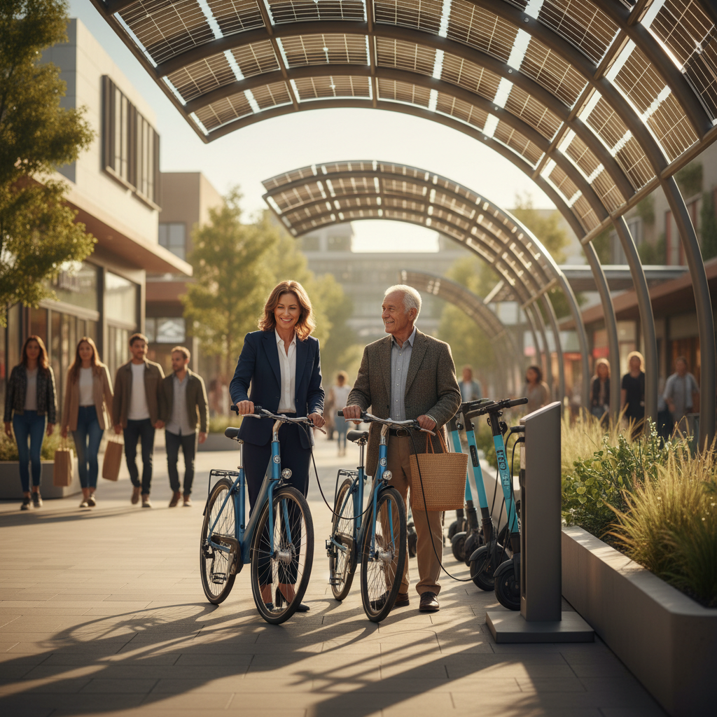 คาดการณ์ 2026: พลังงานแสงอาทิตย์ชาร์จ E-Bike ประหยัดคูณสอง - solar-power-ebike-charging-trend