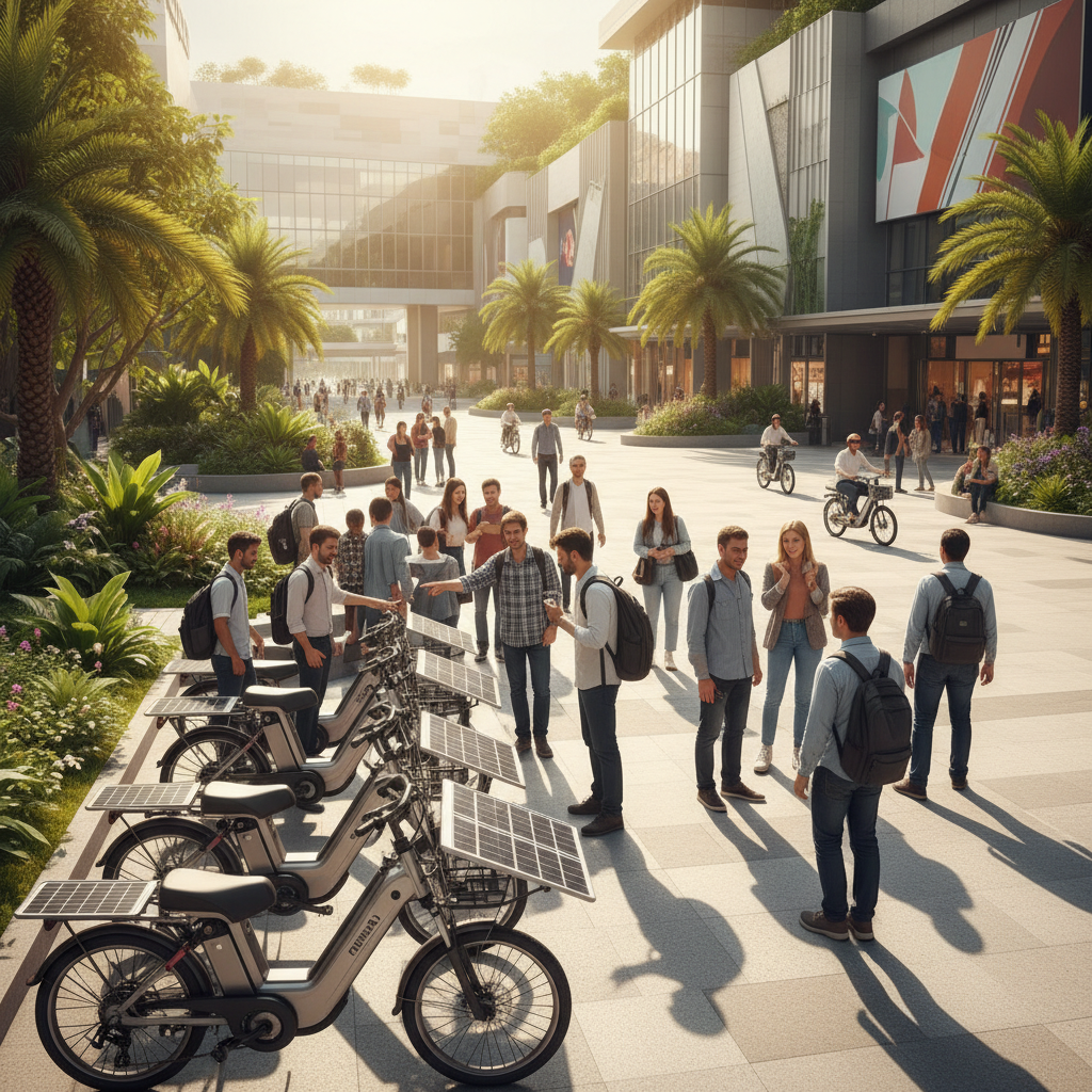 เทรนด์ EV 2026: นวัตกรรม E-Bike ชาร์จพลังงานแสงอาทิตย์ - solar-power-ebike-trend