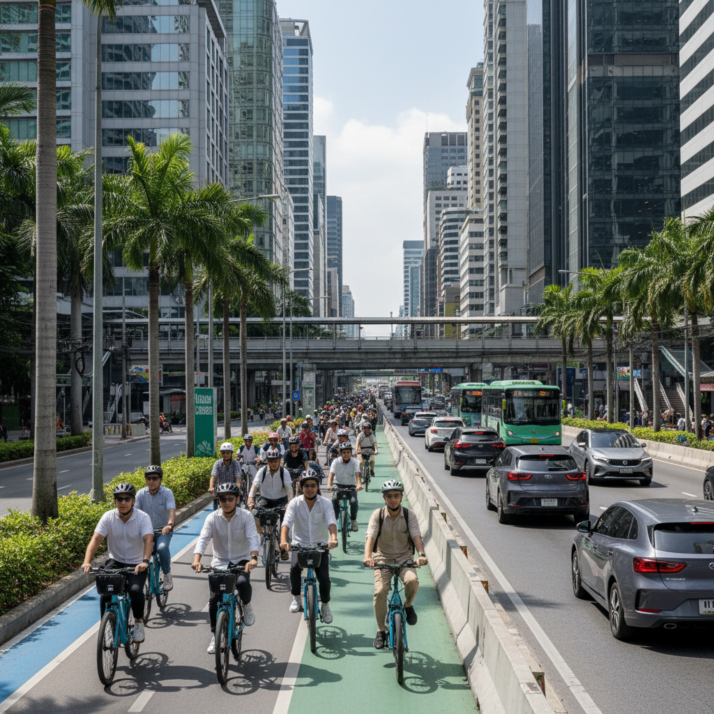 อนาคต EV ไทย 2026! ภาครัฐจ่อผุดเลนพิเศษหนุนใช้ E-Bike - thai-ev-ebike-lane-2026