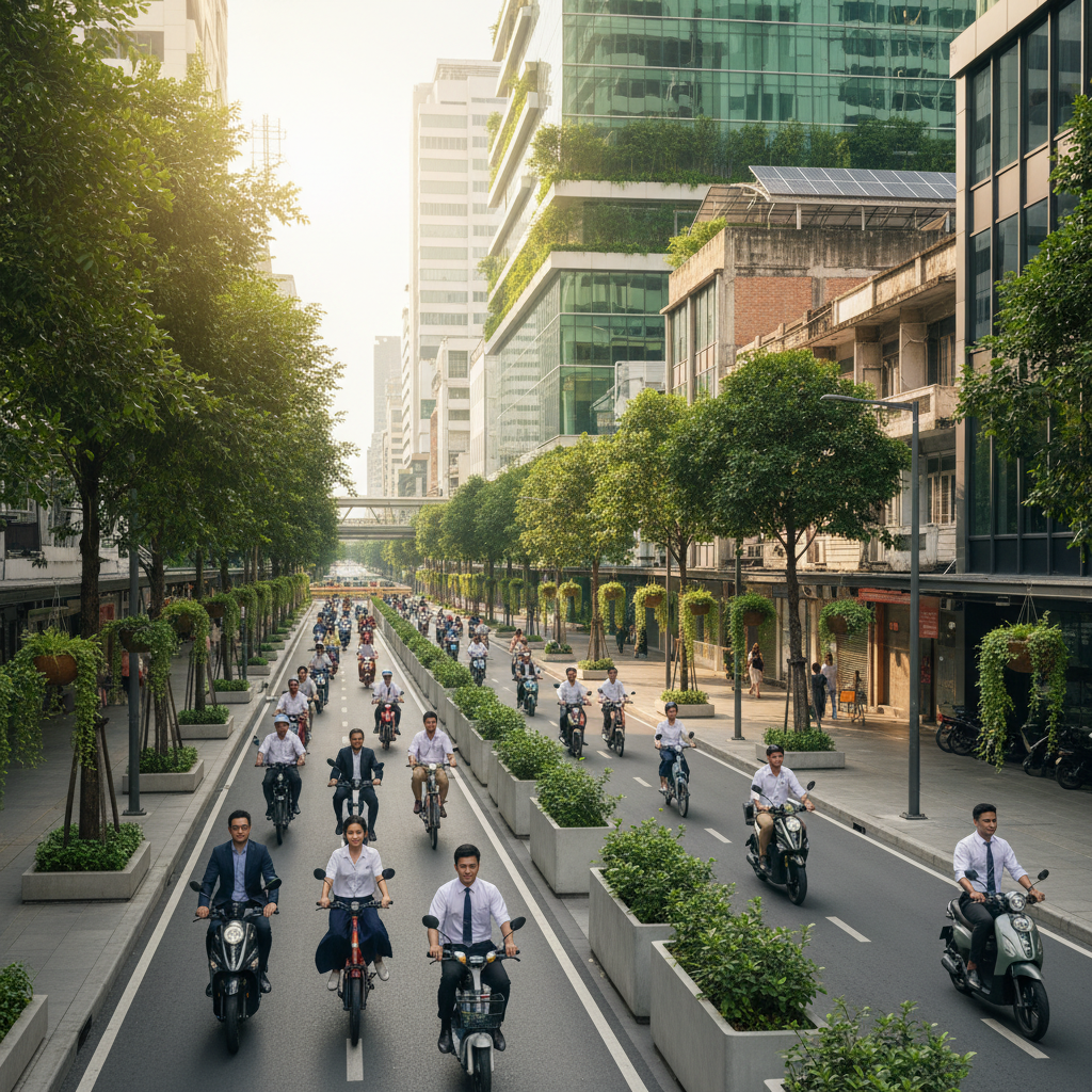 นโยบายรัฐ 2026: ขยายเลน EV ขับขี่ E-Bike ปลอดภัยทั่วเมือง - thai-ev-lane-policy-2026