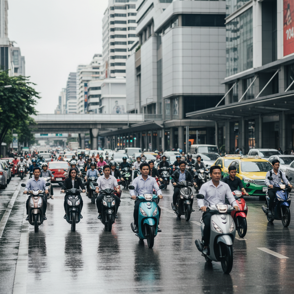 อนาคต EV ไทย 2026: สกู๊ตเตอร์ไฟฟ้าทางรอดวิกฤตน้ำมัน - thai-ev-scooter-trend-2026