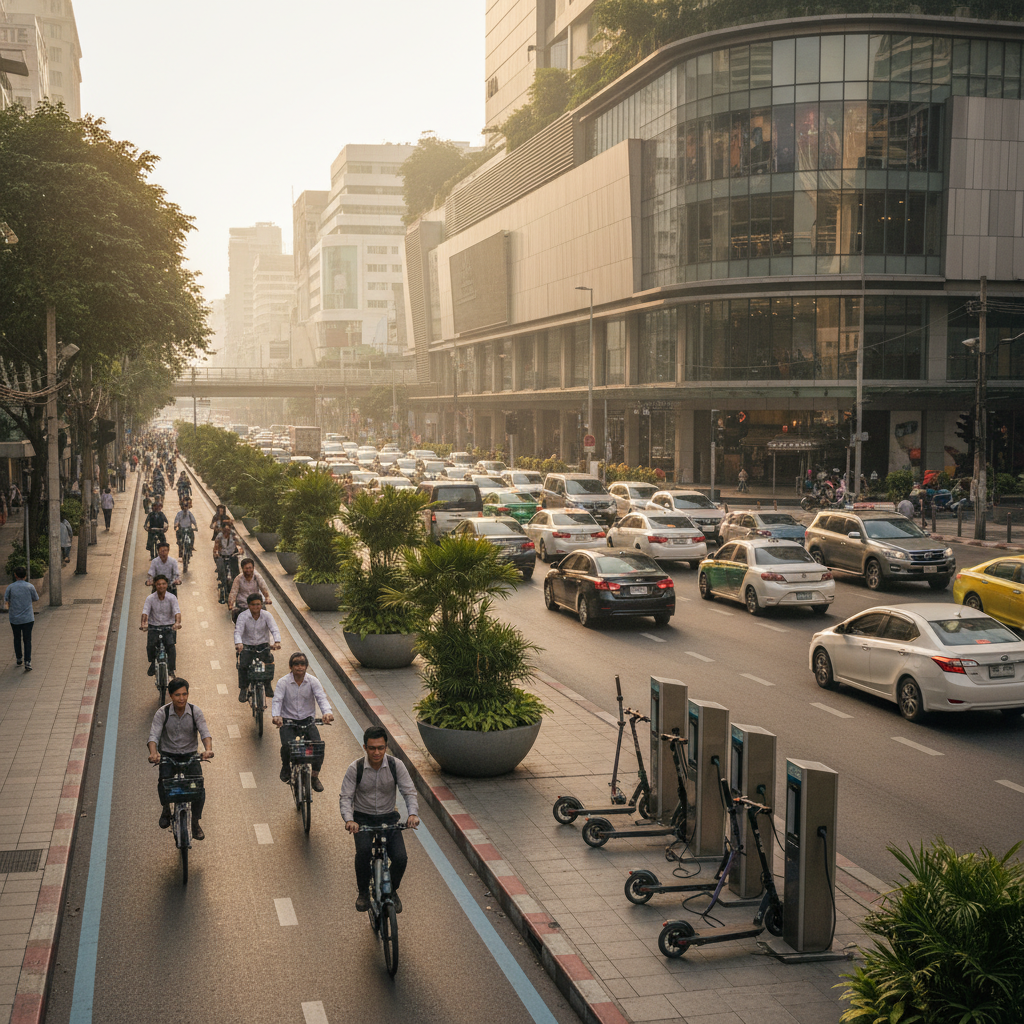 เทรนด์นโยบาย 2026: ไทยจ่อผุดเลนพิเศษหนุนใช้ E-Bike - thailand-ebike-lane-policy-2026