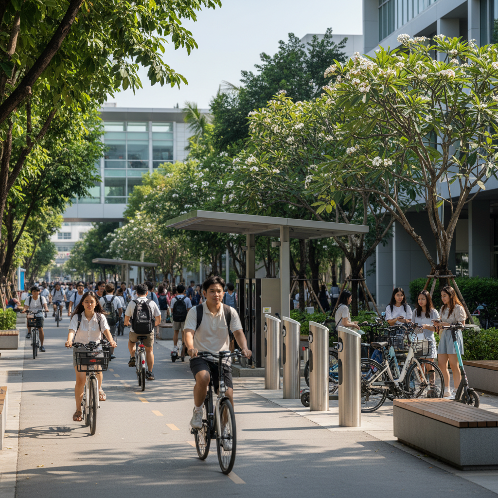 เทรนด์ EV 2026: มหาลัยเตรียมหนุนใช้ E-Bike ลดค่าน้ำมัน - university-ebike-trend-2026