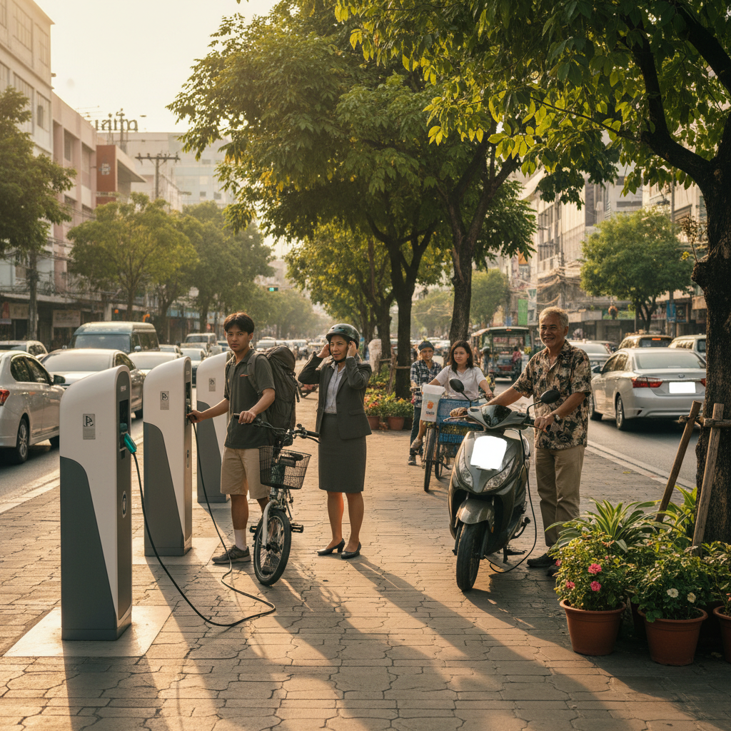 ส่องนโยบาย EV ครึ่งปีหลัง 2026: ขยายจุดชาร์จ E-Bike ทั่วไทย - upcoming-ev-charging-policy-2026