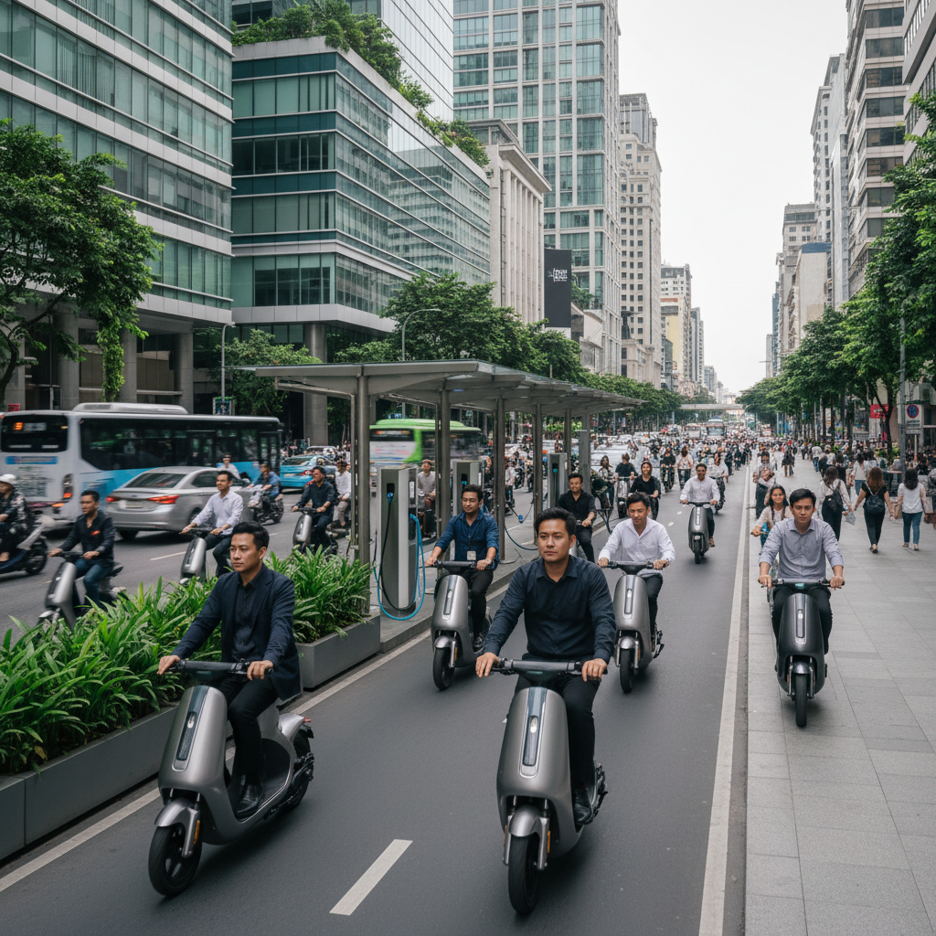 อัปเดตเทรนด์ EV 2026! สกู๊ตเตอร์ไฟฟ้า ทางรอดคนเมืองยุคใหม่ - urban-electric-scooter-ev-trend