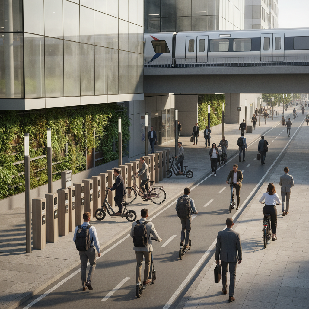 เทรนด์เมือง 2026: สกู๊ตเตอร์ไฟฟ้าเชื่อมต่อรถไฟฟ้ามาแรง - urban-scooter-transit-trend-2026