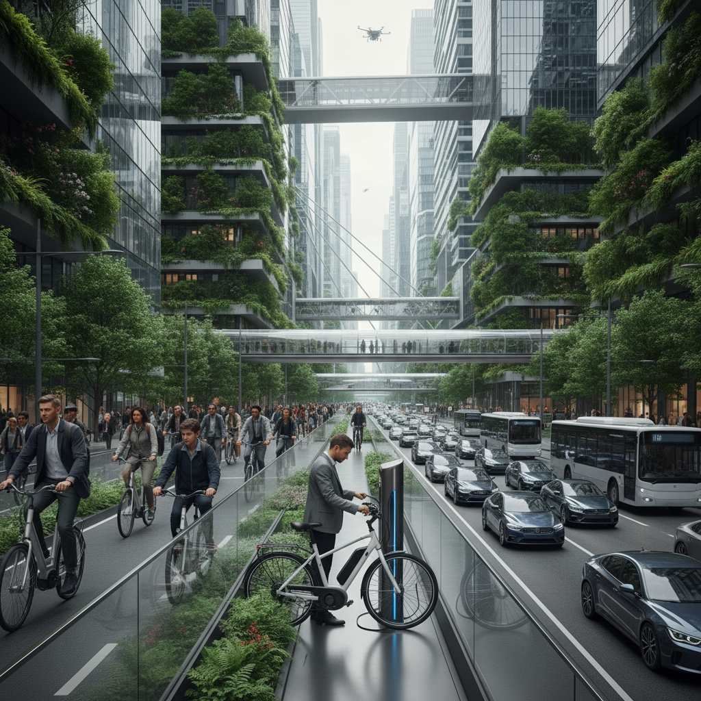 ส่องเทรนด์คนเมือง 2026! E-Bike ฮิตตอบโจทย์ Smart City - urban-smart-city-ebike-trend