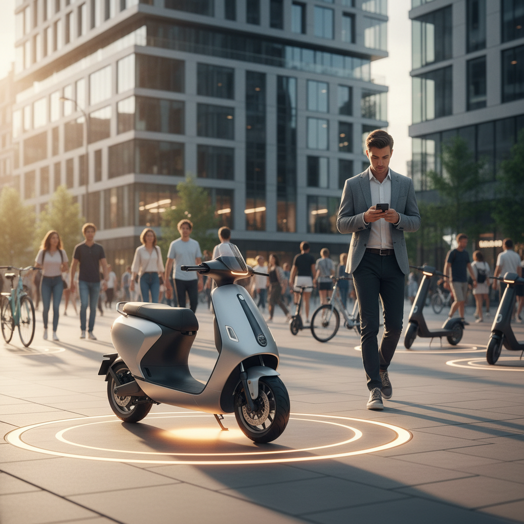 อนาคต EV: สกู๊ตเตอร์ไฟฟ้าชาร์จไร้สาย สะดวกสุดในปี 2026 - wireless-charging-electric-scooter