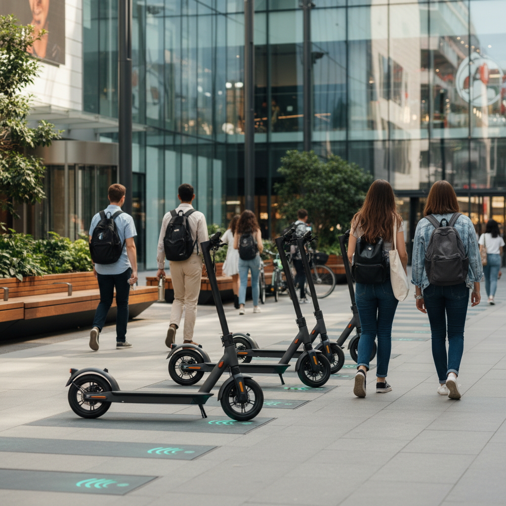 อนาคต EV 2026: แท่นชาร์จไร้สายสกู๊ตเตอร์ไฟฟ้า - wireless-charging-scooter-ev-trend
