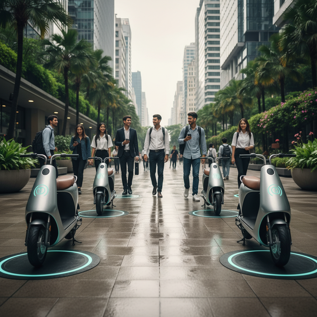 อนาคต EV 2026: สกู๊ตเตอร์ไฟฟ้าชาร์จไร้สาย เตรียมเข้าไทย - wireless-charging-scooter-ev-trend