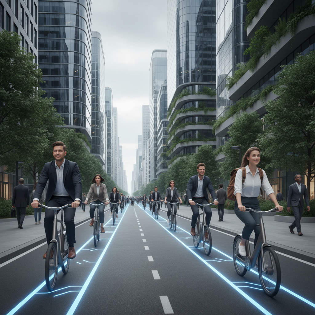 อนาคต EV 2026: เลนปั่นอัจฉริยะชาร์จไร้สาย E-Bike - wireless-charging-smart-lane-ebike