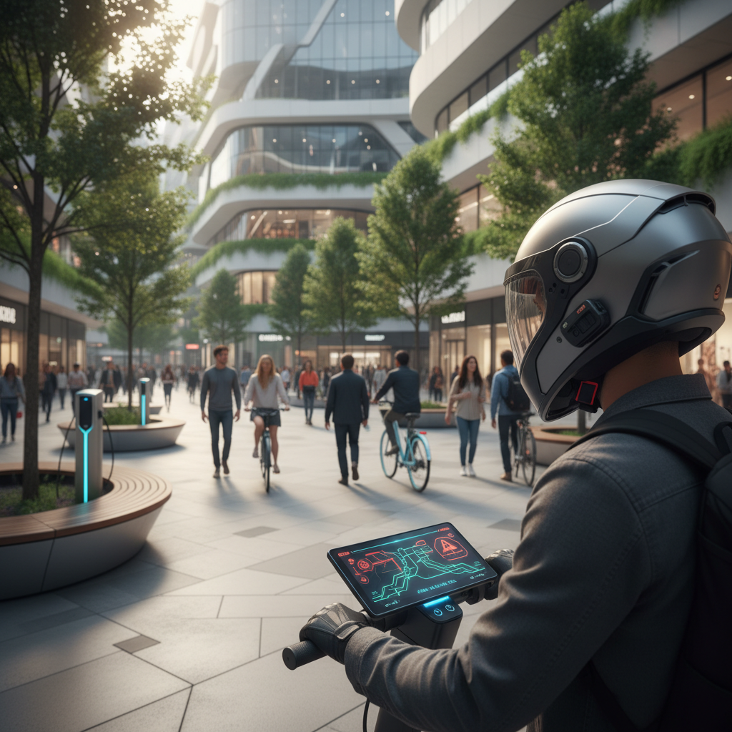 เทรนด์ EV 2026: สกู๊ตเตอร์ไฟฟ้า 5G แจ้งเตือนอุบัติเหตุ - 5g-electric-scooter-safety-trend