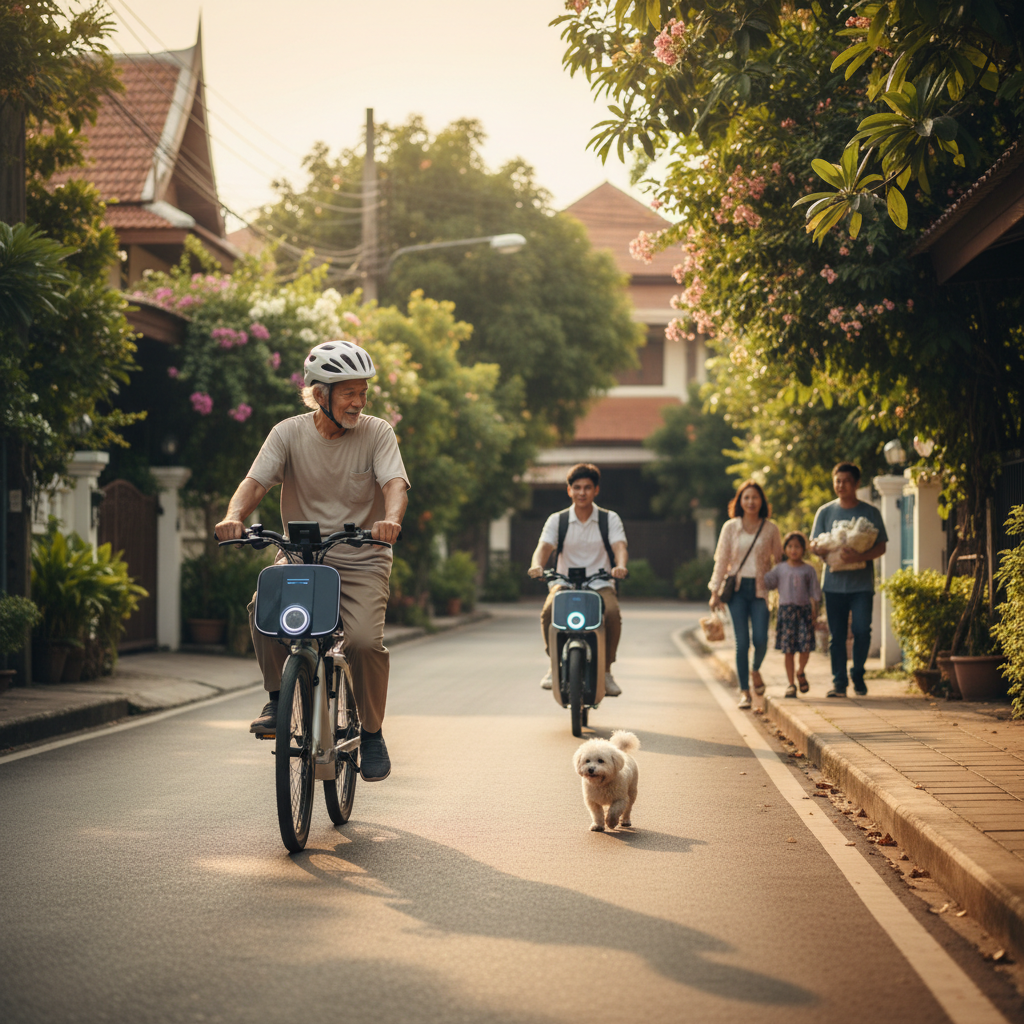 เทรนด์ 2026: เซ็นเซอร์ AI ใน E-Bike ขับขี่ปลอดภัย 100% - ai-ebike-safety-trend-2026