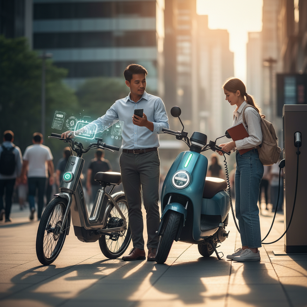 เทรนด์ EV ปลายปี 2026: AI คำนวณแบตเตอรี่ E-Bike สุดล้ำ - ai-smart-battery-ebike-ev