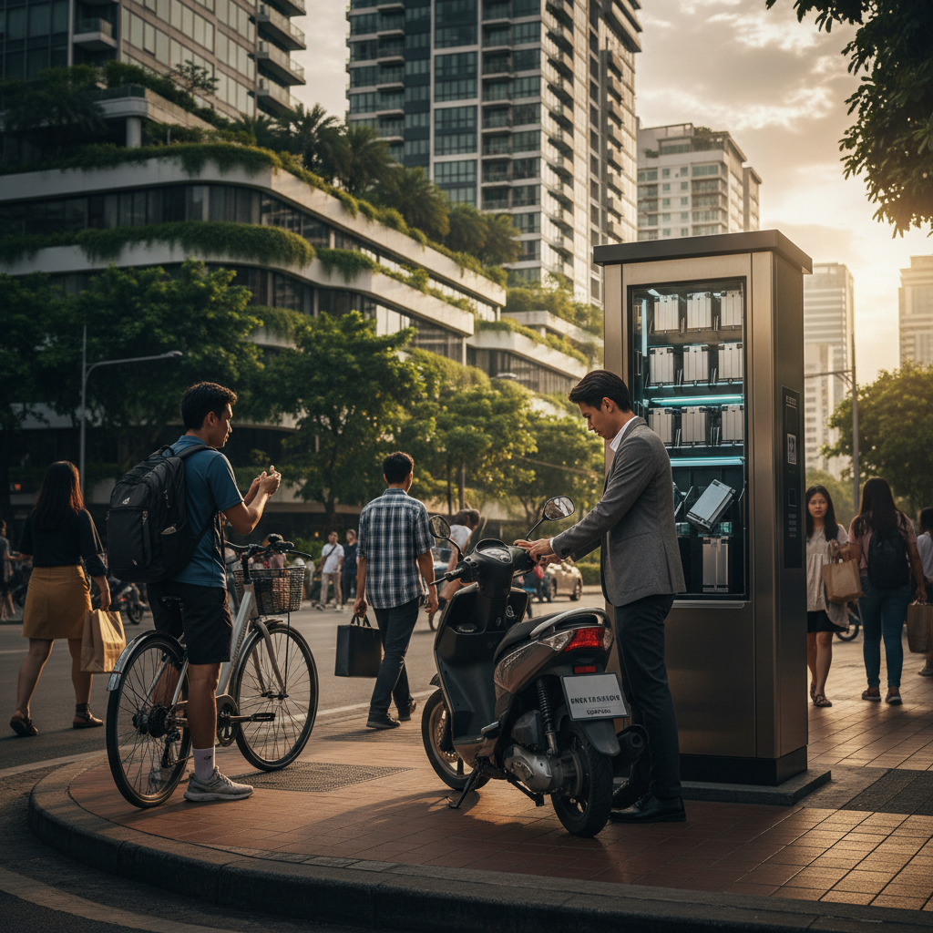 เทรนด์ EV 2026: ตู้สลับแบตเตอรี่ E-Bike ยุคใหม่ - battery-swap-ebike-ev-trend