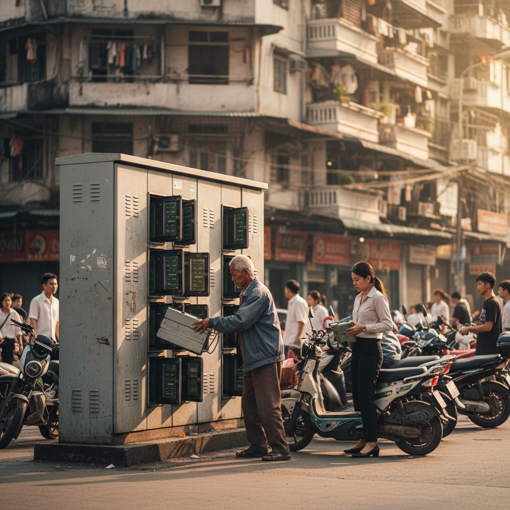 ตลาด EV ปลายปี 2026: ตู้สลับแบตเตอรี่พลิกวงการ E-Bike - battery-swap-ebike-trend-2026