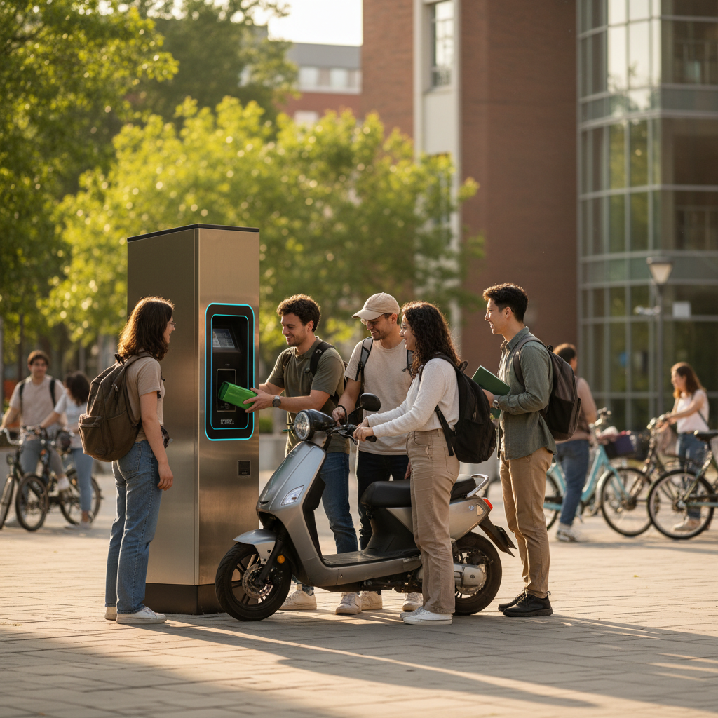 เทรนด์ Q4/2026! ตู้สลับ Battery ดันยอด E-Bike วัยเรียนพุ่ง - battery-swap-ebike-trend-2026