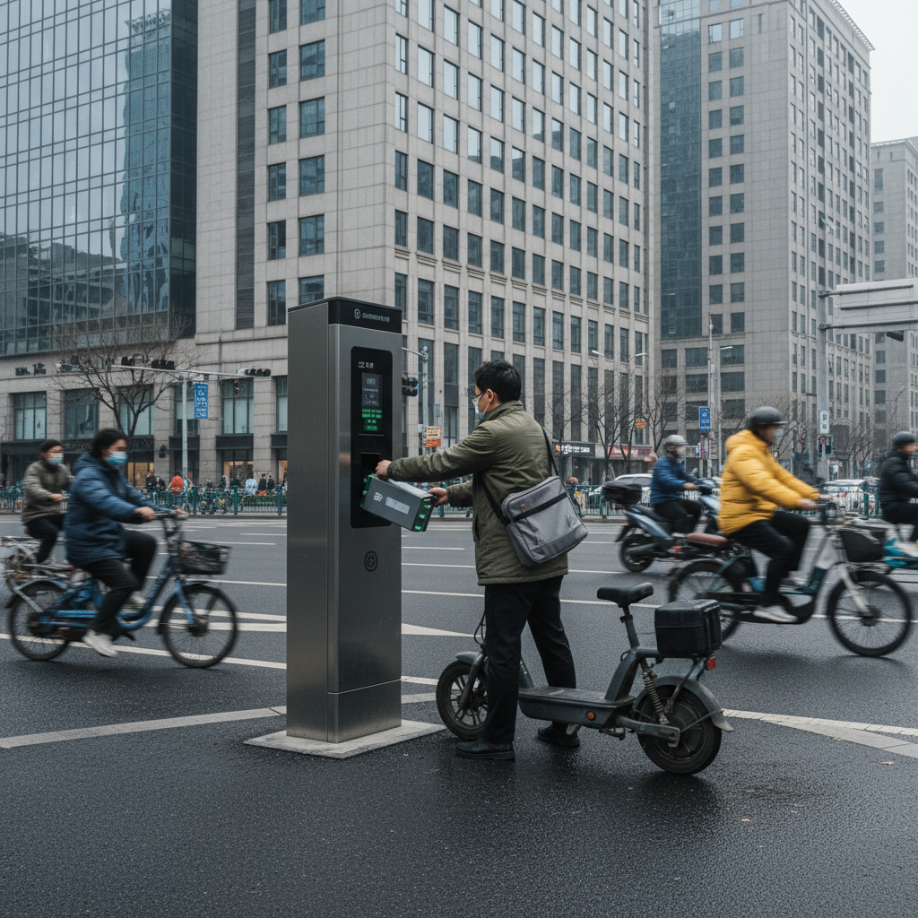 เทรนด์โลก 2026: ตู้สลับแบต E-Bike ไม่ต้องรอชาร์จ วิ่งต่อทันที - battery-swap-station-ebike-ev