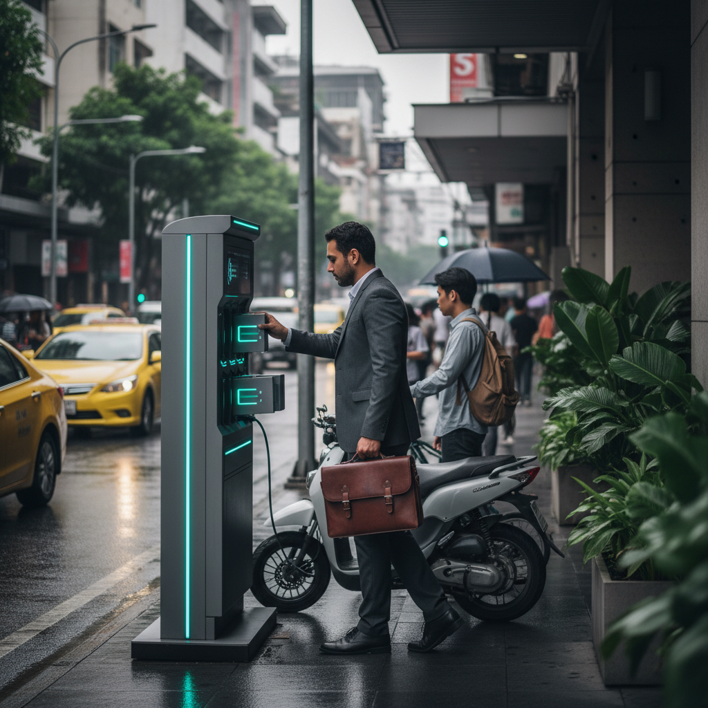 เทรนด์ EV ปลายปี 2026: ระบบสลับแบตเตอรี่ E-Bike สุดล้ำ - battery-swapping-ebike-2026