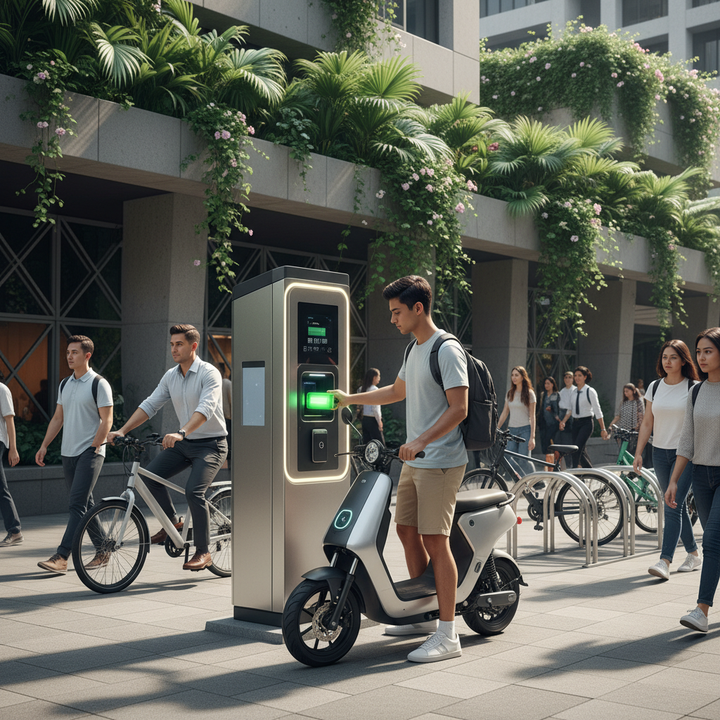 อนาคต EV 2026: สถานีสลับแบตเตอรี่ E-Bike ชาร์จไวไม่ต้องรอ - battery-swapping-ebike-trend