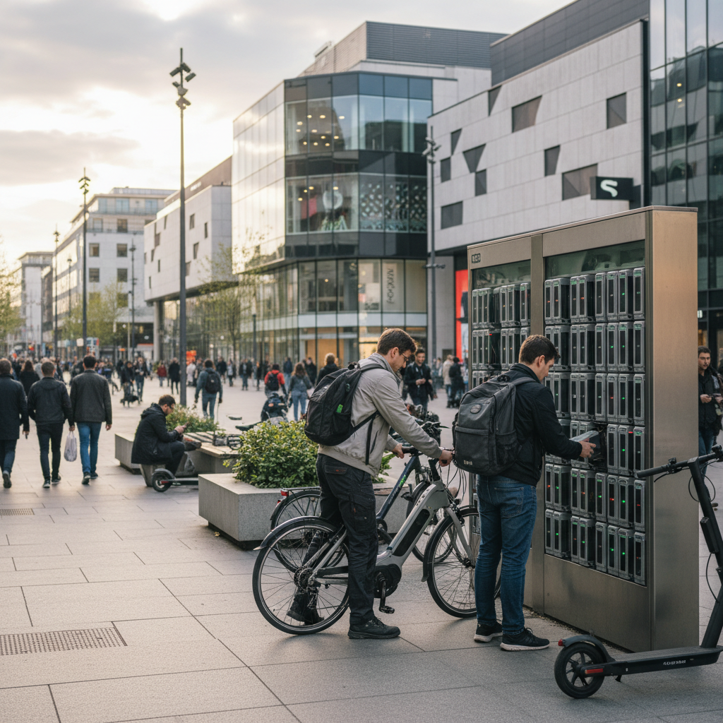 เทรนด์ EV 2026: ตู้สลับแบตเตอรี่ E-Bike ไม่ต้องรอชาร์จ - battery-swapping-ebike-trend