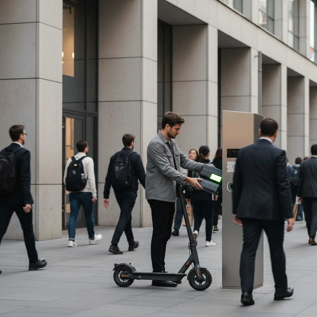 เทรนด์ EV 2026: สถานีสลับแบตเตอรี่ E-Bike ไวใน 1 นาที - battery-swapping-station-ev-trend