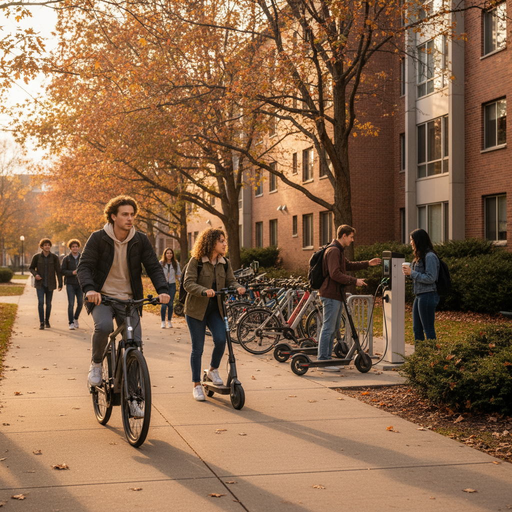 รับเปิดเทอมปลายปี 26! E-Bike นวัตกรรม EV ครองใจนักศึกษา - campus-ev-ebike-trend-2026